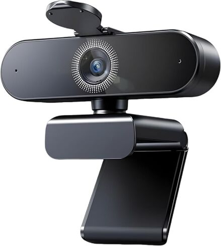 4K Webcam for PC, 8MP Ultra High Definition 30 FPS Autofocus Webcam with Noise Reduction Microphone, Distortion Free USB Camera for Live Streaming, Video Conferencing, Remote Meetings in Saudi Arabia