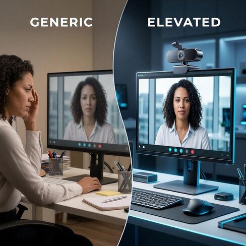 4K Webcam for PC, 8MP Ultra High Definition 30 FPS Autofocus Webcam with Noise Reduction Microphone, Distortion Free USB Camera for Live Streaming, Video Conferencing, Remote Meetings in Saudi Arabia