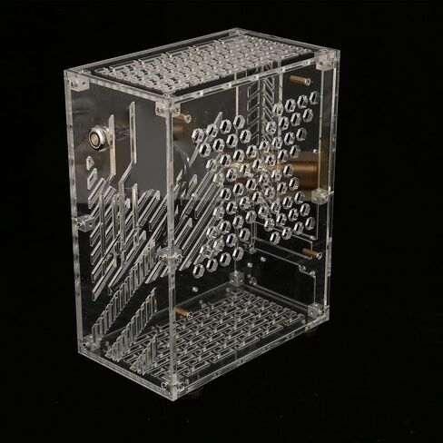 Mini ITX Case Compact and Lightweight 4.3L for DIY Projects Clear Acrylic Design for Mini PC Enthusiasts 9.5x7.6x4.5in (Transparent) in Saudi Arabia
