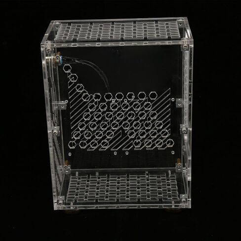 Mini ITX Case Compact and Lightweight 4.3L for DIY Projects Clear Acrylic Design for Mini PC Enthusiasts 9.5x7.6x4.5in (Transparent) in Saudi Arabia