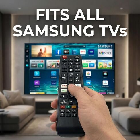 Universal Remote for Samsung Smart TV 2 Pack No Setup, Batteries Included in Saudi Arabia