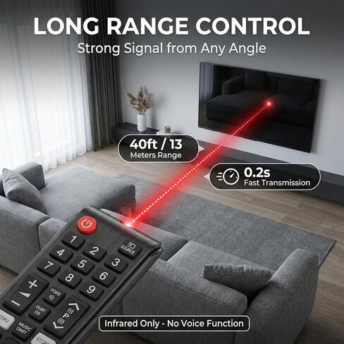 Universal Remote for Samsung Smart TV 2 Pack No Setup, Batteries Included in Saudi Arabia