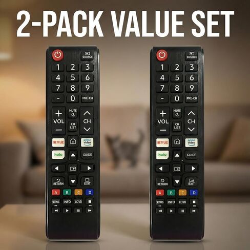 Universal Remote for Samsung Smart TV 2 Pack No Setup, Batteries Included in Saudi Arabia