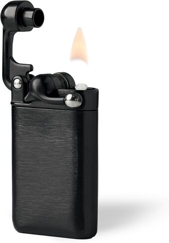 Craighill Swingtop Pocket Lighter - Refillable Wick Lighter, Premium Stainless Steel with Satisfying Swing-Open Mechanism, Modern Minimalist Design - Stainless Steel in Saudi Arabia