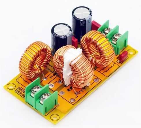 gotor Audio DC Power Filter DC LC EMI Power Filter Board 4A Electromagnetic Interference Suppressor Passive Power EMI Fil TER for Audio PowerAmplifier with 5.5x2.1mm D C Cable in Saudi Arabia