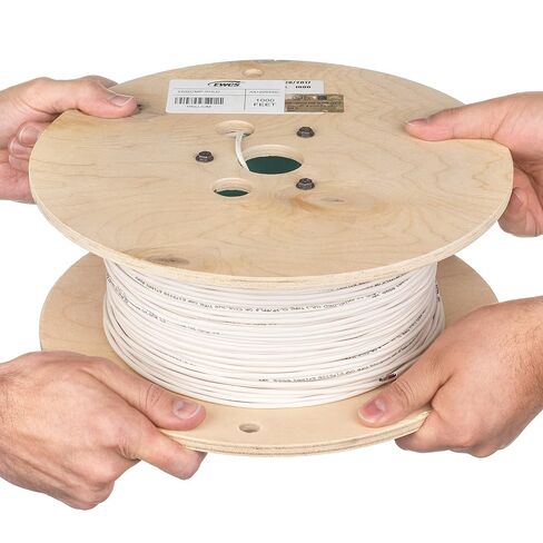 EWCS 22 AWG 2/C Str CMP Plenum Rated Shielded Sound & Security Cable - 1000 Feet - Made in USA in Saudi Arabia