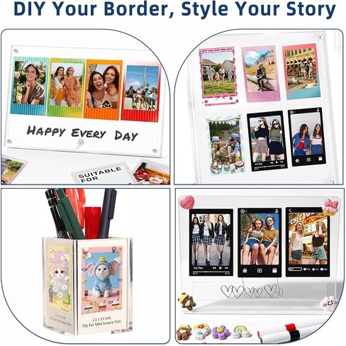 30-Pack 2x3-Inch Photo Border Stickers for Fujifilm Instax Mini 13/12/Evo in Saudi Arabia