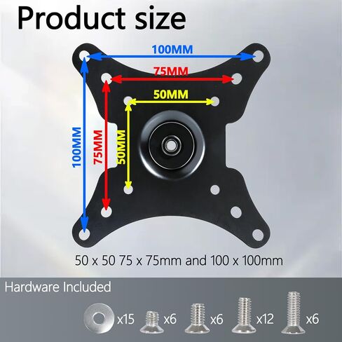Portable Mount Adapter Bracket 1/4" Screw Hole to 50x50, 75x75, 100x100mm in Saudi Arabia