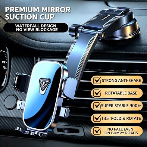 universal dash cell phone holder for your car vent 360 degree rotation in Saudi Arabia