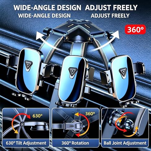 universal dash cell phone holder for your car vent 360 degree rotation in Saudi Arabia