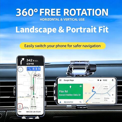 universal dash cell phone holder for your car vent 360 degree rotation in Saudi Arabia