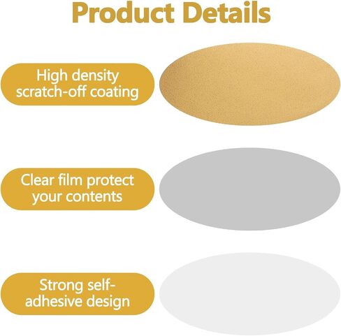 480 Pcs Scratch Off Stickers1 2" Round Self-Adhesive Sticker in Saudi Arabia