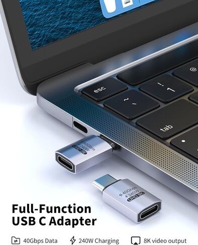 4-Pack USB C Extender Adapter,PD 100W 40Gbps USBC Extender Male to Female in Saudi Arabia
