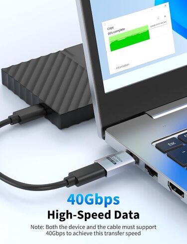 4-Pack USB C Extender Adapter,PD 100W 40Gbps USBC Extender Male to Female in Saudi Arabia