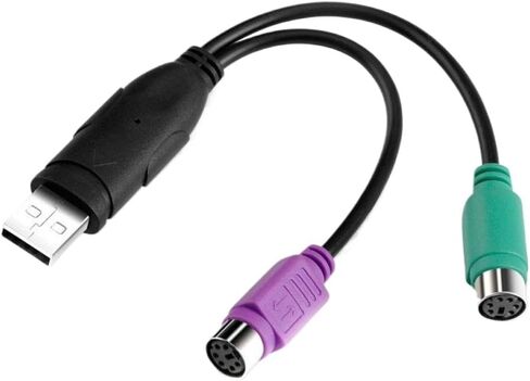 Hoping USB Male to 6Pin PS2 Y Splitter Adapter Compatible with PS/2 in Saudi Arabia