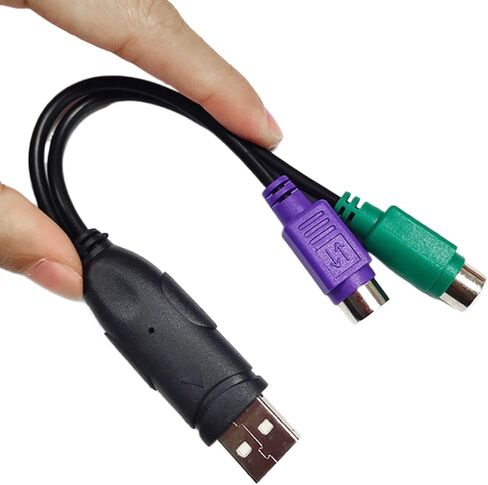 Hoping USB Male to 6Pin PS2 Y Splitter Adapter Compatible with PS/2 in Saudi Arabia