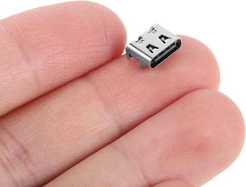 200pcs USB Type C 3.1 Female Socket 6-pin SMD Repair in Saudi Arabia