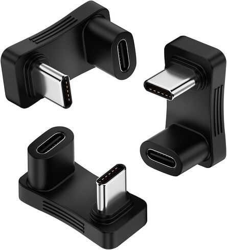 AreMe 3 Pack USB C 180 Degree U-Shape Adapter, 11mm Gap in Saudi Arabia