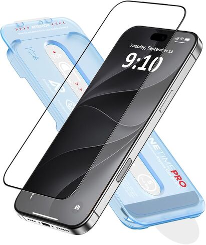 FLOLAB NanoArmour ONETIME PRO for iPhone 17 Pro Max/iPhone 18 Pro Max Screen Protector, Anti-Reflective, PolarSpectra Anti-Rainbow, 3D Tempered Glass, Edge Reinforced, Easy Install, Smooth in Saudi Arabia