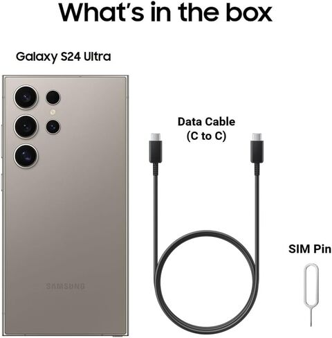 Samsung Galaxy S24 Ultra 5G, US Version, 512GB, Titanium Gray - Unlocked (Renewed) in Saudi Arabia
