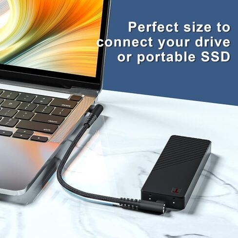 كابل USB C إلى USB C 100 وات 1 قدم 90 درجة شحن سريع نايلون مضفر 3 عبوات in Kuwait