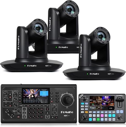 FoMaKo NDI PTZ Camera, AI Auto-Tracking Gen 3, 20x Optical Zoom,for Religious Ceremonies and Church Activities Live Streaming, Live Production(FMK20UH NDI-BX3+KC602+KC600) in Saudi Arabia