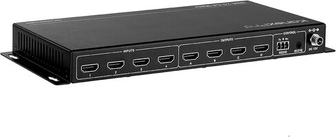 KanexPro SW-HDMX44DS HDMI 2.0 4 x 4 Matrix Switcher مع 4K إلى 1080p Down Scaling in Kuwait