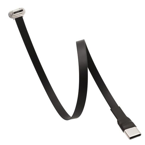 Right Angle USB C Flat Cable Right Angle USB C Male to Male PD 65W Fast Charge Data Cord for Power Banks Phone Tablet(300mm/11.8in) in Kuwait