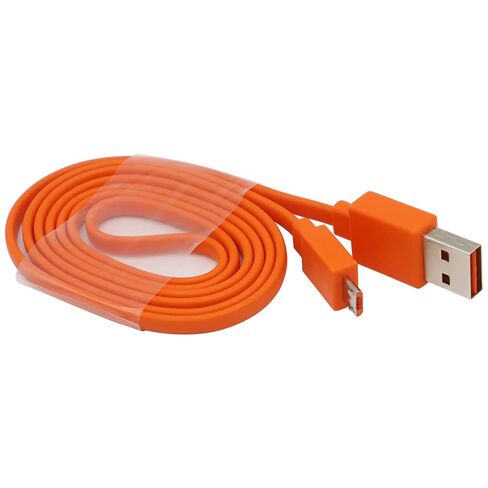 JAINTA USB Fast Power Charging Charger Cable Cord Compatible with for JBL Wireless Bluetooth Speaker Earphone Headphone - 3.3FT & Orange in Saudi Arabia