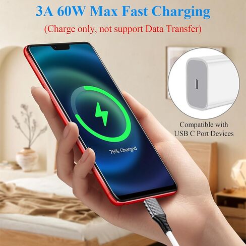 ACANDYA USB C Cable 30FT Extra Long 60W Fast Charging Outdoor Camping Cord in Saudi Arabia