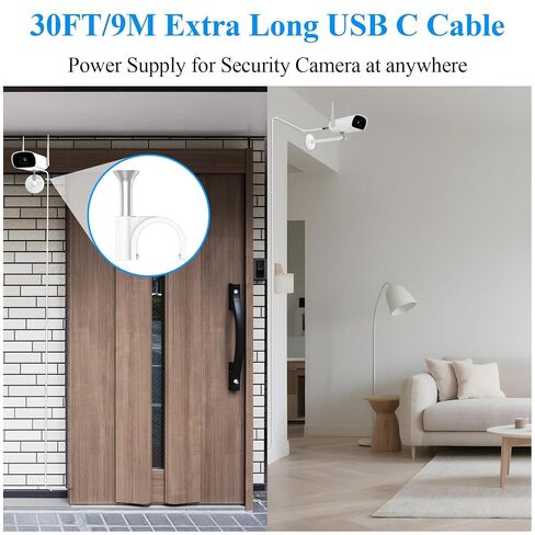 ACANDYA USB C Cable 30FT Extra Long 60W Fast Charging Outdoor Camping Cord in Saudi Arabia