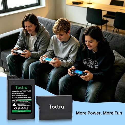 Tectra 1200mAh PSP 3000 Battery for Sony PSP-3000 PSP 2000 PSP-S110 Console in Kuwait