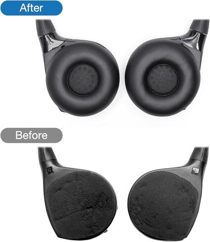 Ear Pads Soft Protein Leather Compatible with Cadillac Escalade,Escalade-ESV,SRX,CT5,CT6,XT5,XTS,Chevrolet,Buick,GMC Wireless Headphone Entertainment DVD Systems Headset Cushion EarPads in Saudi Arabia