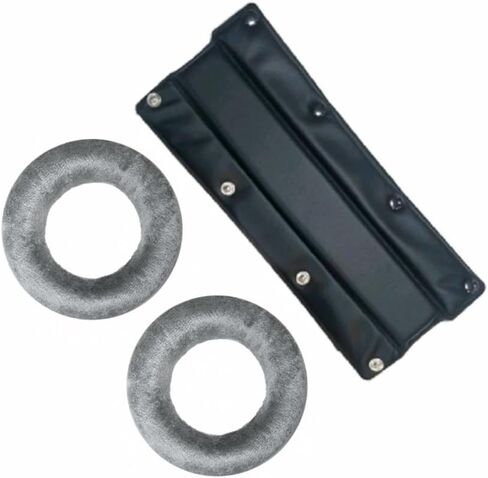 beyerdynamic EDT 990 V Ear Pad Set Velour in Silver and beyerdynamic Leatherette Replacement Buttonable Headband in Saudi Arabia