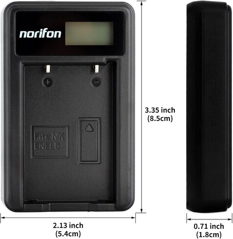 Norifon EN-EL5 LCD USB Charger for Nikon Coolpix 3700, 4200, 5200 in Saudi Arabia