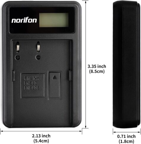 Norifon EN-EL3 LCD USB Charger for Nikon D100, D100 SLR, D200 in Saudi Arabia