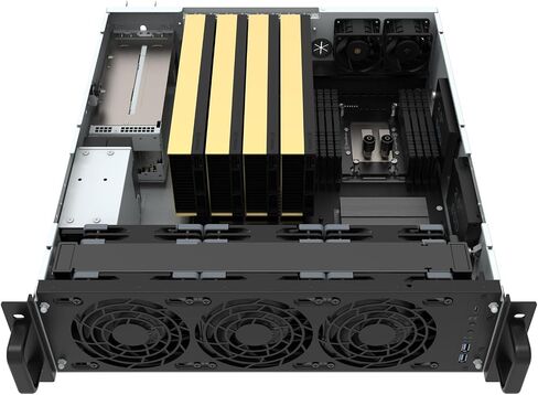 Silverstone RM31, 3U Rack Server Chassis with Dual Power Supply and Support for 360mm Radiators, SST-RM31 in Saudi Arabia