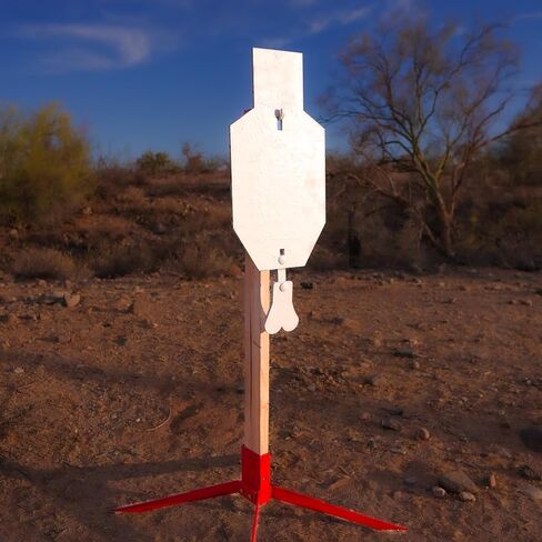 Infinity Targets Speed Bag C-Zone Steel Target Bundle – 3/8" AR500 Reactive Shooting Target System – Includes 24x12 C-Zone Plate, Swinging Speed Bag, 2x4 Base Stand & Mounts in Saudi Arabia
