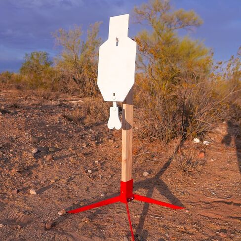 Infinity Targets Speed Bag C-Zone Steel Target Bundle – 3/8" AR500 Reactive Shooting Target System – Includes 24x12 C-Zone Plate, Swinging Speed Bag, 2x4 Base Stand & Mounts in Saudi Arabia