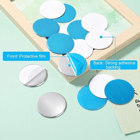 30Pcs Adhesive Metal Plates for Magnets Metal Discs for Magnetic Car Mount in Saudi Arabia