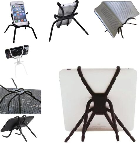 Universal Multi-Function Portable Spider Flexible Grip Holder for iPhone Samsung Google Pixel Holder for Cell Phone Smartphones Tablets in Car Bicycle Desk Plane Random Color in Saudi Arabia