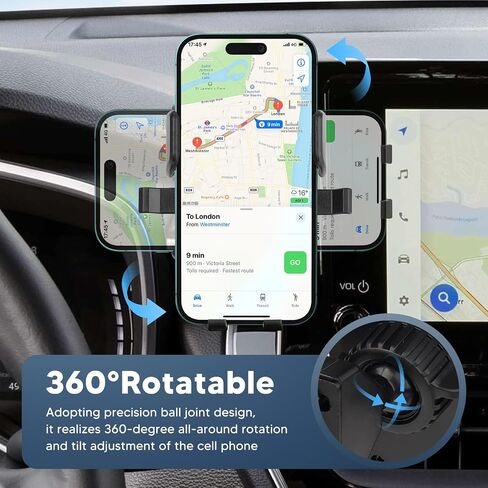 حامل هاتف مناسب لـ 2019-2026 Toyota Corolla 2022-2026 Corolla Cross Phone Mount Accessories، حامل هاتف خلوي متنقل قابل للتعديل مقاس 8 بوصات، شاشة كورولا للملاحة وشاشة داخلية in Kuwait