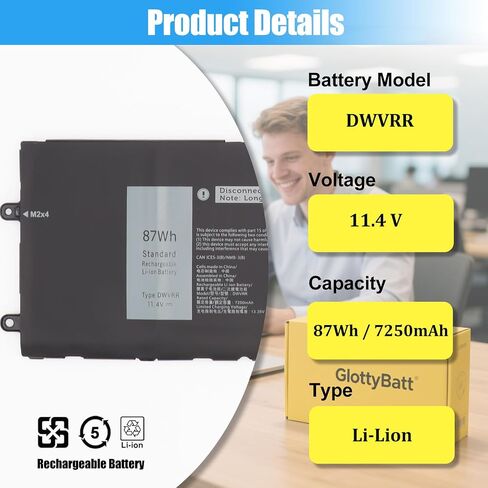استبدال بطارية DWVRR لجهاز Dell Alienware x17 R1 R2 in Kuwait