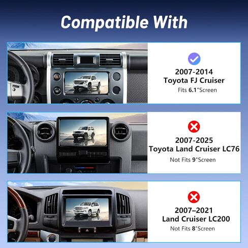 Car Mount for Toyota FJ Cruiser 2007-2014, Wireless Fast Charging in Saudi Arabia
