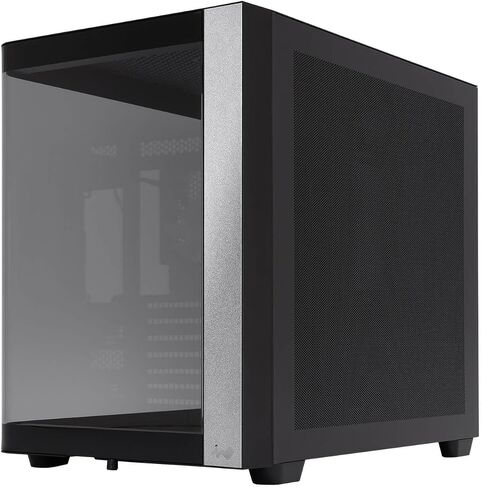 InWin W31 Mid Tower ATX Case with One-Piece Panoramic Curved Glass Design, Dual Chamber Structure, 7 PCI-E Slots, GPU Support to 410mm, 4 x VX120 Pre-Installed Support Up to 10 Fans in Saudi Arabia