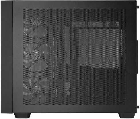 InWin W31 Mid Tower ATX Case with One-Piece Panoramic Curved Glass Design, Dual Chamber Structure, 7 PCI-E Slots, GPU Support to 410mm, 4 x VX120 Pre-Installed Support Up to 10 Fans in Saudi Arabia