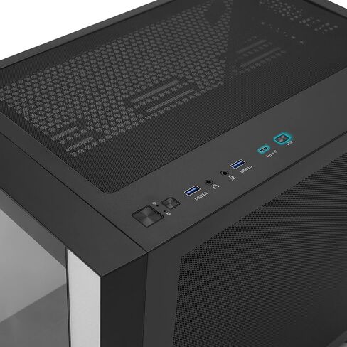 InWin W31 Mid Tower ATX Case with One-Piece Panoramic Curved Glass Design, Dual Chamber Structure, 7 PCI-E Slots, GPU Support to 410mm, 4 x VX120 Pre-Installed Support Up to 10 Fans in Saudi Arabia