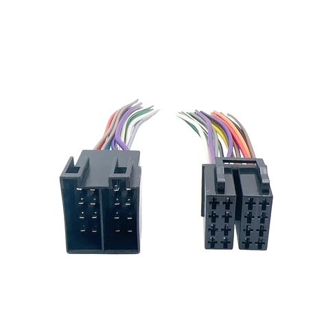 4Pack 16 Pin ISO Radio Wire Harness Adapter Male & Female Connector Compatible with Freightliner 2004-2021 Volvo 2004-2016 Peterbilt 2006-2018 Kenworth Stereo 2008-2020 in Saudi Arabia