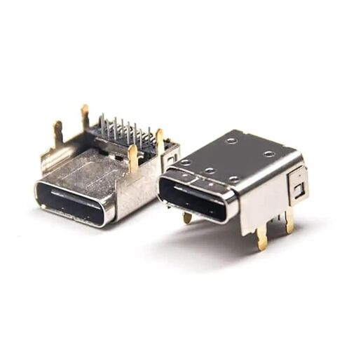 موصل USB من النوع C بزاوية قائمة 24 دبوسًا من خلال الفتحة in Kuwait