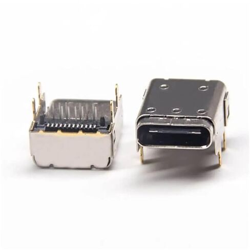 موصل USB من النوع C بزاوية قائمة 24 دبوسًا من خلال الفتحة in Kuwait